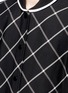 Detail View - Click To Enlarge - RAG & BONE - 'Edith' windowpane check leather sleeve bomber jacket