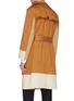 Back View - Click To Enlarge - UNCENSORED - Belted colourblock layered twill trench coat