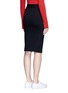Back View - Click To Enlarge - RAG & BONE - Side zip double knit track skirt