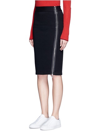 Front View - Click To Enlarge - RAG & BONE - Side zip double knit track skirt
