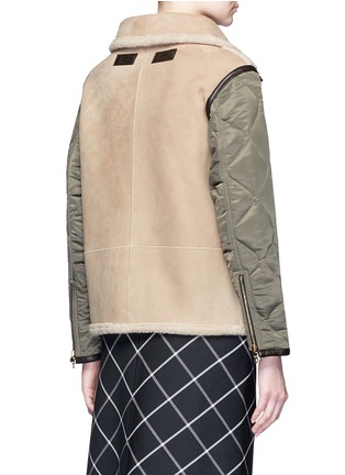 Back View - Click To Enlarge - RAG & BONE - 'Elson' reversible lambskin shearling liner jacket