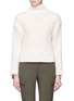 Main View - Click To Enlarge - RAG & BONE - 'Ida' button seam mixed knit turtleneck sweater