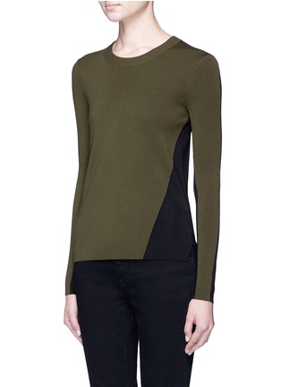 Front View - Click To Enlarge - RAG & BONE - 'Cecilee' colourblock Merino wool blend sweater