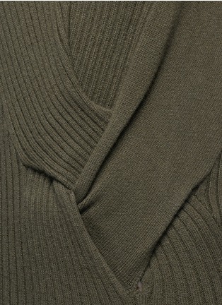 Detail View - Click To Enlarge - RAG & BONE - 'Dale' twist front Merino wool dress