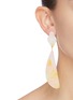 Figure View - Click To Enlarge - EJING ZHANG - 'Angel' resin drop earrings