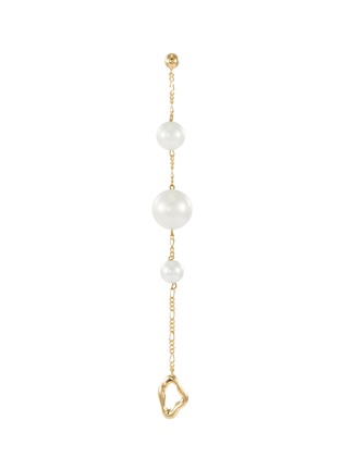 Main View - Click To Enlarge - BITTERSWEET - 'Celeste' faux pearl linear drop single earring