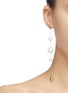 Figure View - Click To Enlarge - BITTERSWEET - 'Celeste' faux pearl linear drop single earring