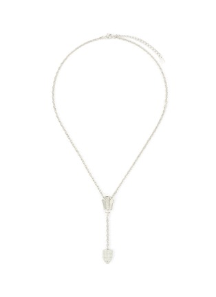 Main View - Click To Enlarge - BITTERSWEET - 'Zipper III' cubic zirconia chain necklace