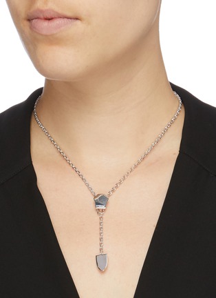 Figure View - Click To Enlarge - BITTERSWEET - 'Zipper III' cubic zirconia chain necklace