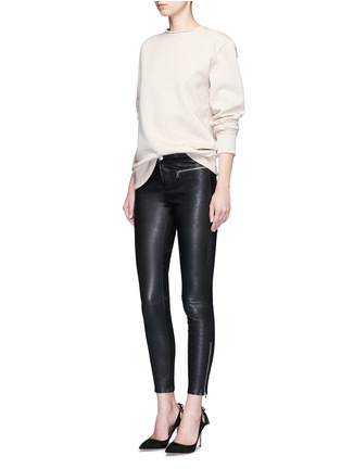 Figure View - Click To Enlarge - J BRAND - 'Emma' lambskin leather skinny pants