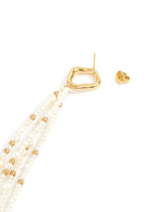 Detail View - Click To Enlarge - BITTERSWEET - 'Daisy' faux pearl fringe drop single earring