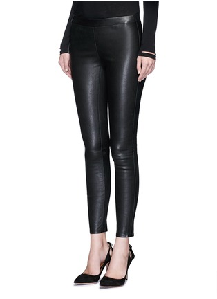 Front View - Click To Enlarge - J BRAND - 'Edita' lambskin leather leggings