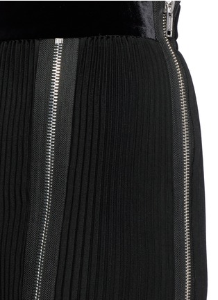 Detail View - Click To Enlarge - MS MIN - Zip trim knife pleat skirt