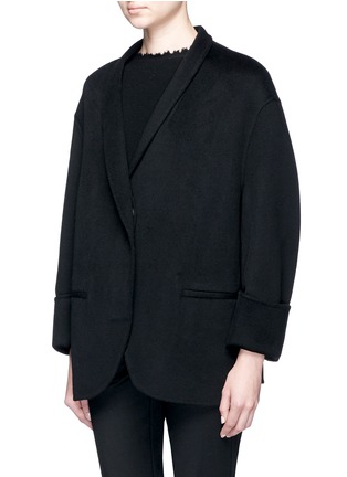 Front View - Click To Enlarge - MS MIN - Double-faced wool-cashmere jacket