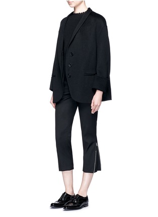Figure View - Click To Enlarge - MS MIN - Double-faced wool-cashmere jacket