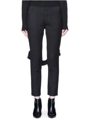 Main View - Click To Enlarge - MS MIN - Buckle knee strap pants