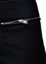 Detail View - Click To Enlarge - MS MIN - Zip trim wool cropped pants