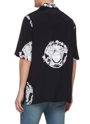 Back View - Click To Enlarge - VERSACE - Baroque Medusa print short sleeve shirt