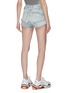 Back View - Click To Enlarge - GROUND ZERO - Frayed layered waist cuff denim shorts