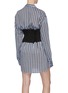 Back View - Click To Enlarge - GROUND ZERO - Contrast denim corset striped shirt dress