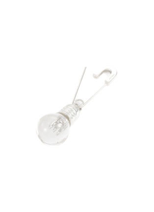 Detail View - Click To Enlarge - AMBUSH - Safety pin light bulb single drop earring