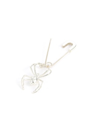 Detail View - Click To Enlarge - AMBUSH - Safety pin spider single drop earring