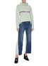 Figure View - Click To Enlarge - GROUND ZERO - 'Good Times' distressed widened mock neck sweater