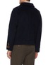 Back View - Click To Enlarge - SEALUP - Felted cotton ribbed collar blouson jacket