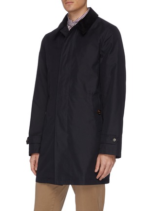 Front View - Click To Enlarge - SEALUP - Contrast corduroy collar coat