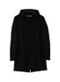 Main View - Click To Enlarge - SEALUP - Snap front hooded wool parka