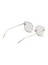 Figure View - Click To Enlarge - WHATEVER EYEWEAR - 'Perky' faux pearl angular frame metal sunglasses