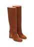 Detail View - Click To Enlarge - STUART WEITZMAN - 'Talina' suede knee high boots