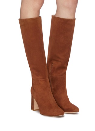 Figure View - Click To Enlarge - STUART WEITZMAN - 'Talina' suede knee high boots