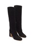 Detail View - Click To Enlarge - STUART WEITZMAN - 'Talina' suede knee high boots