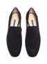 Detail View - Click To Enlarge - STUART WEITZMAN - 'Carmella' acrylic heel suede loafer pumps