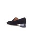  - STUART WEITZMAN - 'Carmella' acrylic heel suede loafer pumps