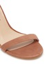 Detail View - Click To Enlarge - STUART WEITZMAN - 'Nearlynude' clear heel suede ankle strap sandals