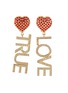 Main View - Click To Enlarge - BIJOUX DE FAMILLE - 'True Love' glass crystal drop clip earrings