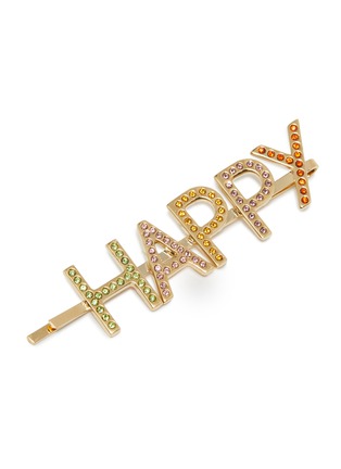 Detail View - Click To Enlarge - BIJOUX DE FAMILLE - 'Happy' strass hair pin