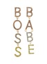 Main View - Click To Enlarge - BIJOUX DE FAMILLE - 'Boss Babe' glass crystal mismatched drop earrings