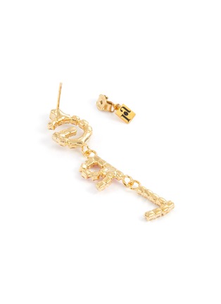 Detail View - Click To Enlarge - ROSANTICA - 'GRL' glass crystal single drop earring