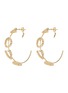Main View - Click To Enlarge - ROSANTICA - 'Love' glass crystal hoop earrings
