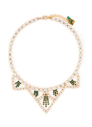 Main View - Click To Enlarge - ROSANTICA - 'Divinita' glass crystal cutout necklace