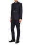 Figure View - Click To Enlarge - BURBERRY - Snap button wool-mohair blazer