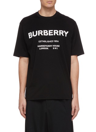 Main View - Click To Enlarge - BURBERRY - Horseferry print T-shirt