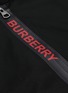  - BURBERRY - Logo print hooded windbreaker jacket