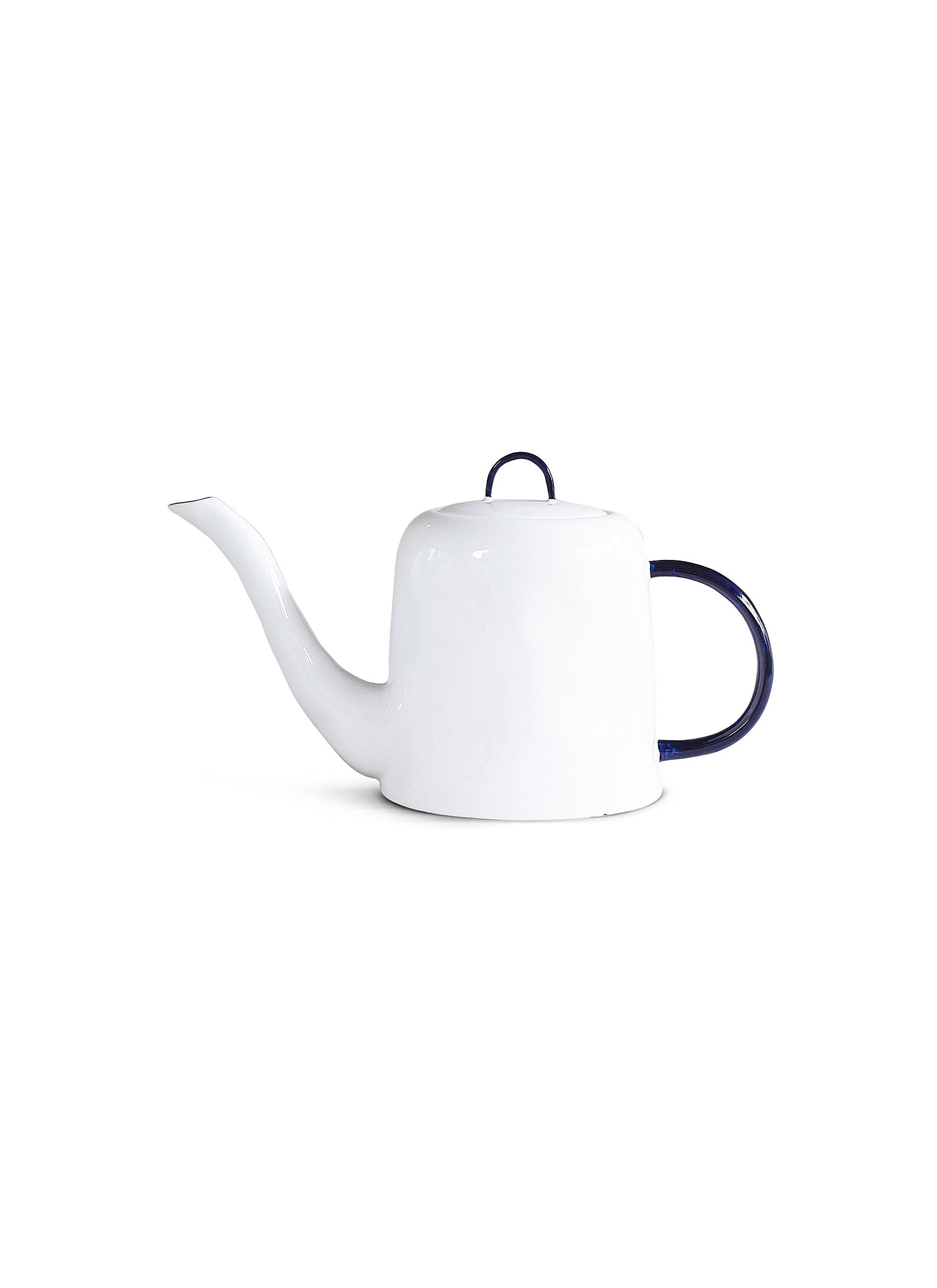 white bone china teapot