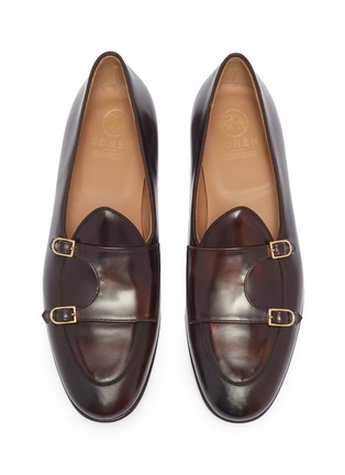 Detail View - Click To Enlarge - EDHÈN - 'Brera' double monk strap leather shoes