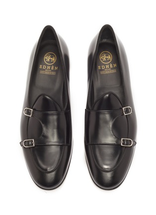 Detail View - Click To Enlarge - EDHÈN - 'Brera' double monk strap leather shoes