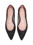 Detail View - Click To Enlarge - PEDDER RED - 'Kala' lace skimmer flats